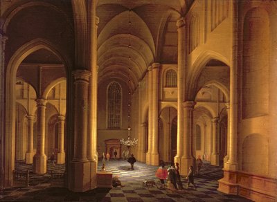 A Church Interior by Anthonie Delorme